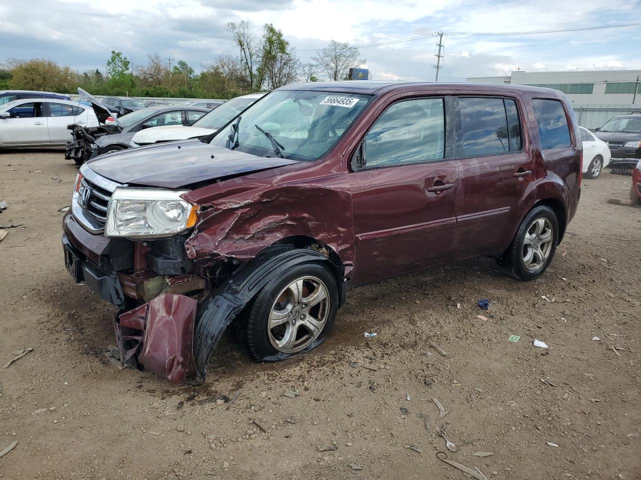 2013 Honda Pilot Exl for Sale in Chicago Heights, IL - Front End