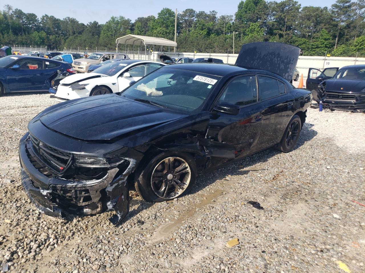 2015 Dodge Charger Se იყიდება Ellenwood-ში, GA - All Over