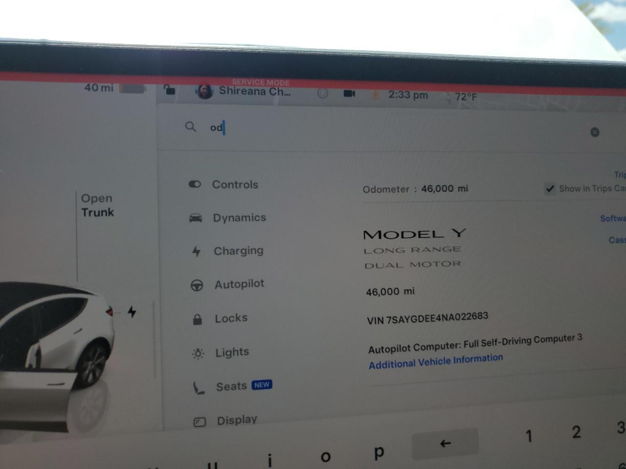 2022 Tesla Model Y VIN: 7SAYGDEE4NA022683 Lot: 56743505
