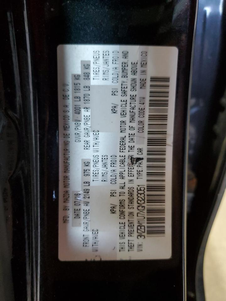 2016 Mazda 3 Sport VIN: 3MZBM1U7XGM323051 Lot: 56095445