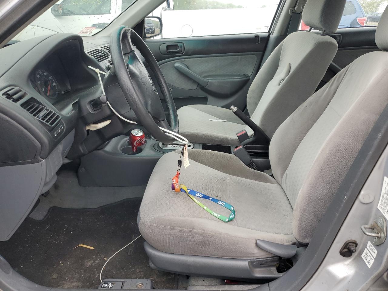 2002 Honda Civic Dx VIN: 2HGES16152H596891 Lot: 57117025