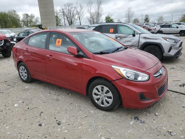  HYUNDAI ACCENT 2017 Czerwony
