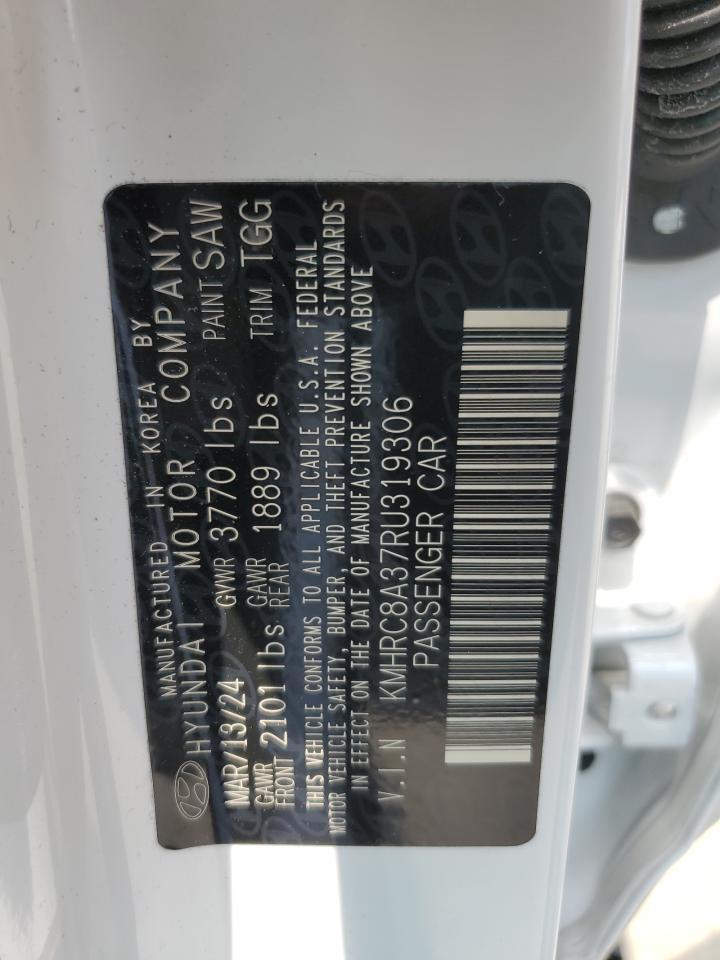2024 Hyundai Venue Sel VIN: KMHRC8A37RU319306 Lot: 59095755