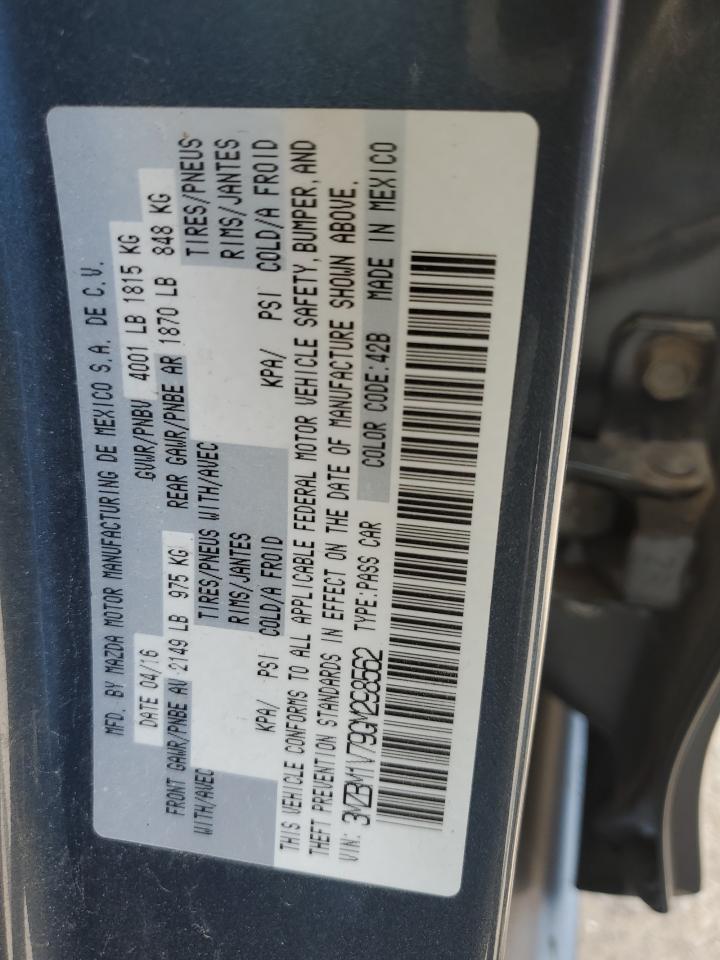 2016 Mazda 3 Touring VIN: 3MZBM1V79GM298562 Lot: 57495315