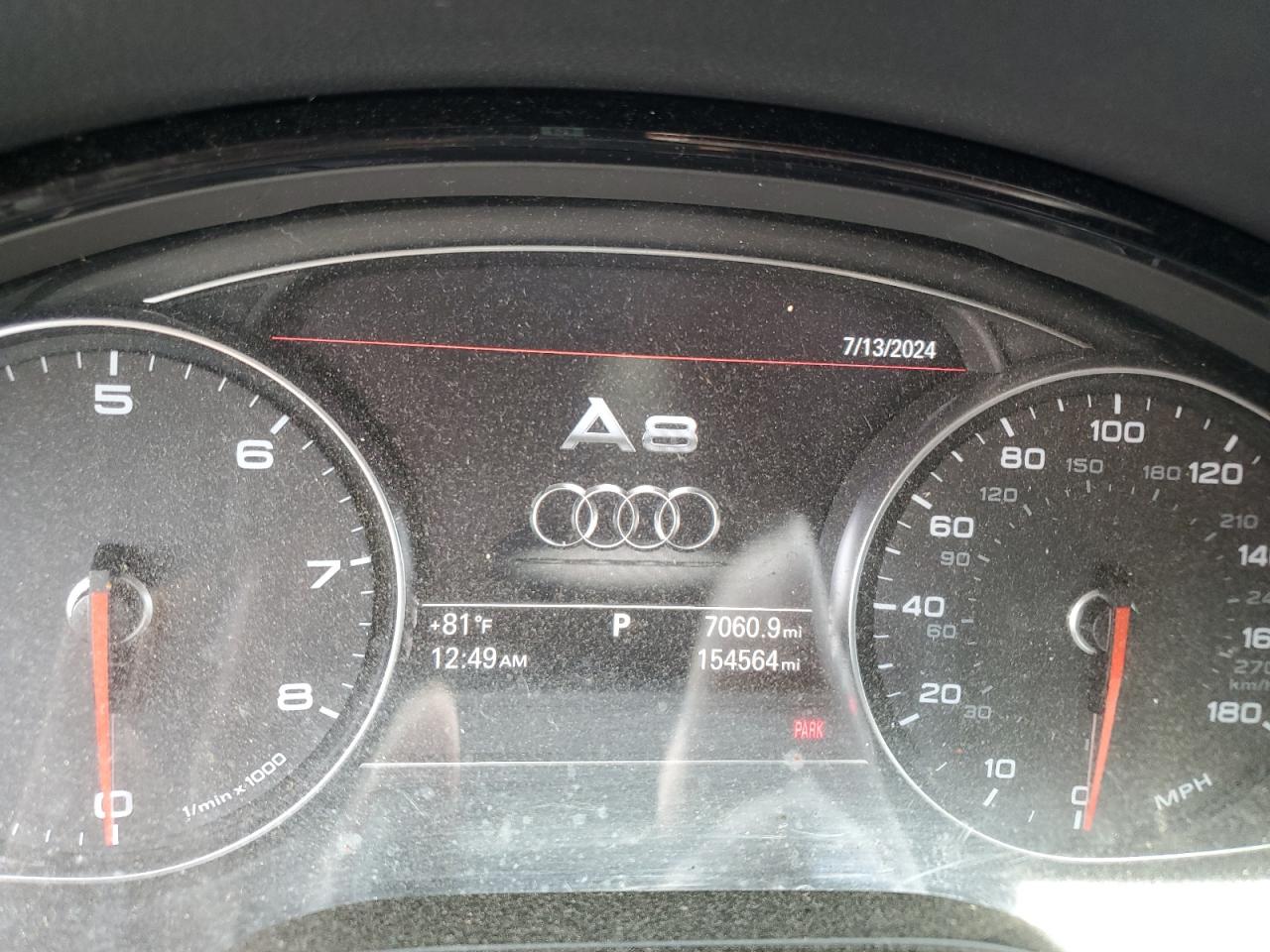 2012 Audi A8 L Quattro VIN: WAURVAFD4CN017834 Lot: 56951795