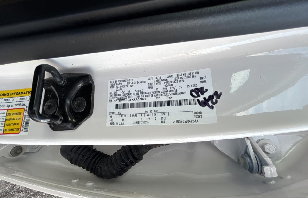 1FTEW1EG6KFA35075 FORD F-150 2019