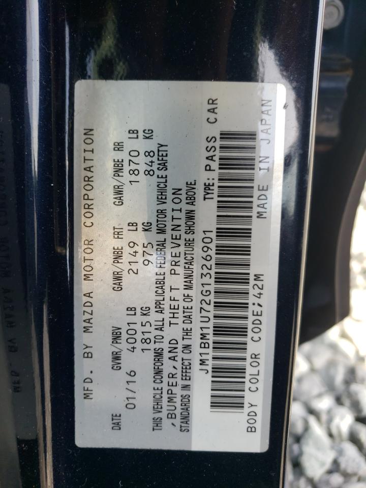 2016 Mazda 3 Sport VIN: JM1BM1U72G1326901 Lot: 56770195