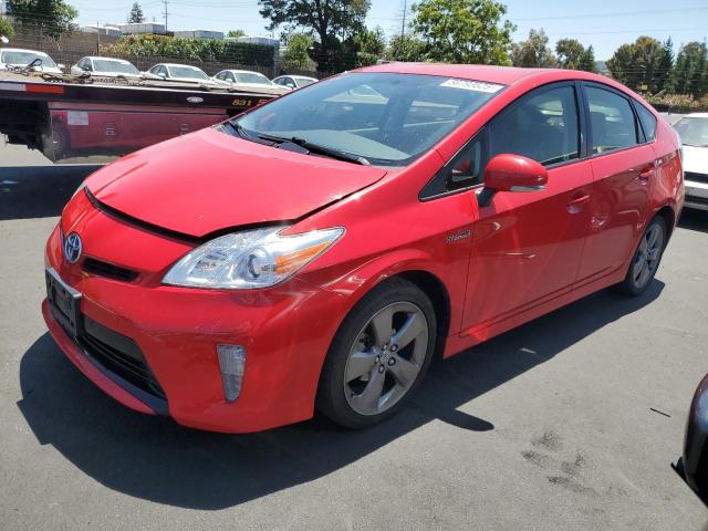 TOYOTA PRIUS 2015 Czerwony