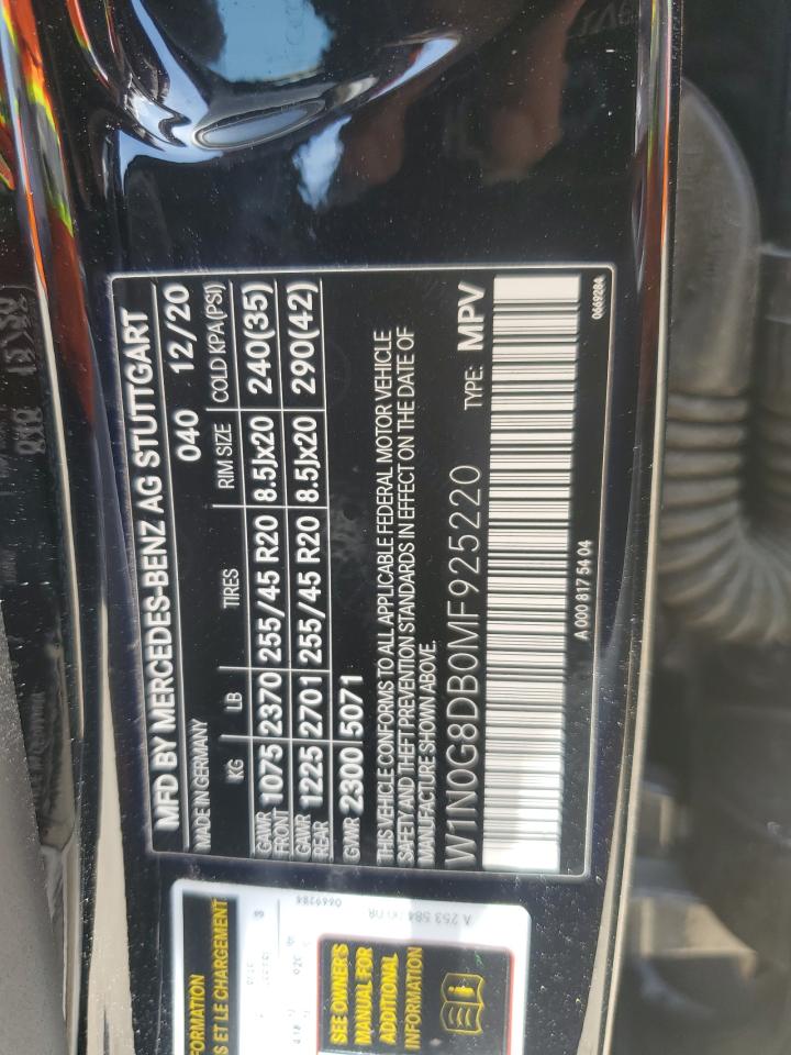 2021 Mercedes-Benz Glc 300 VIN: W1N0G8DB0MF925220 Lot: 57175755