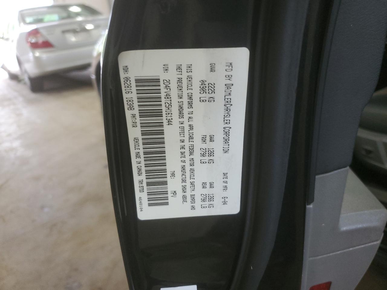 2005 Dodge Magnum Se VIN: 2D4FV48T25H161344 Lot: 56762275