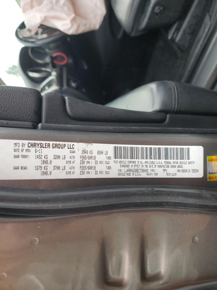 2011 Jeep Grand Cherokee Laredo VIN: 1J4RR4GG8BC738003 Lot: 55072205