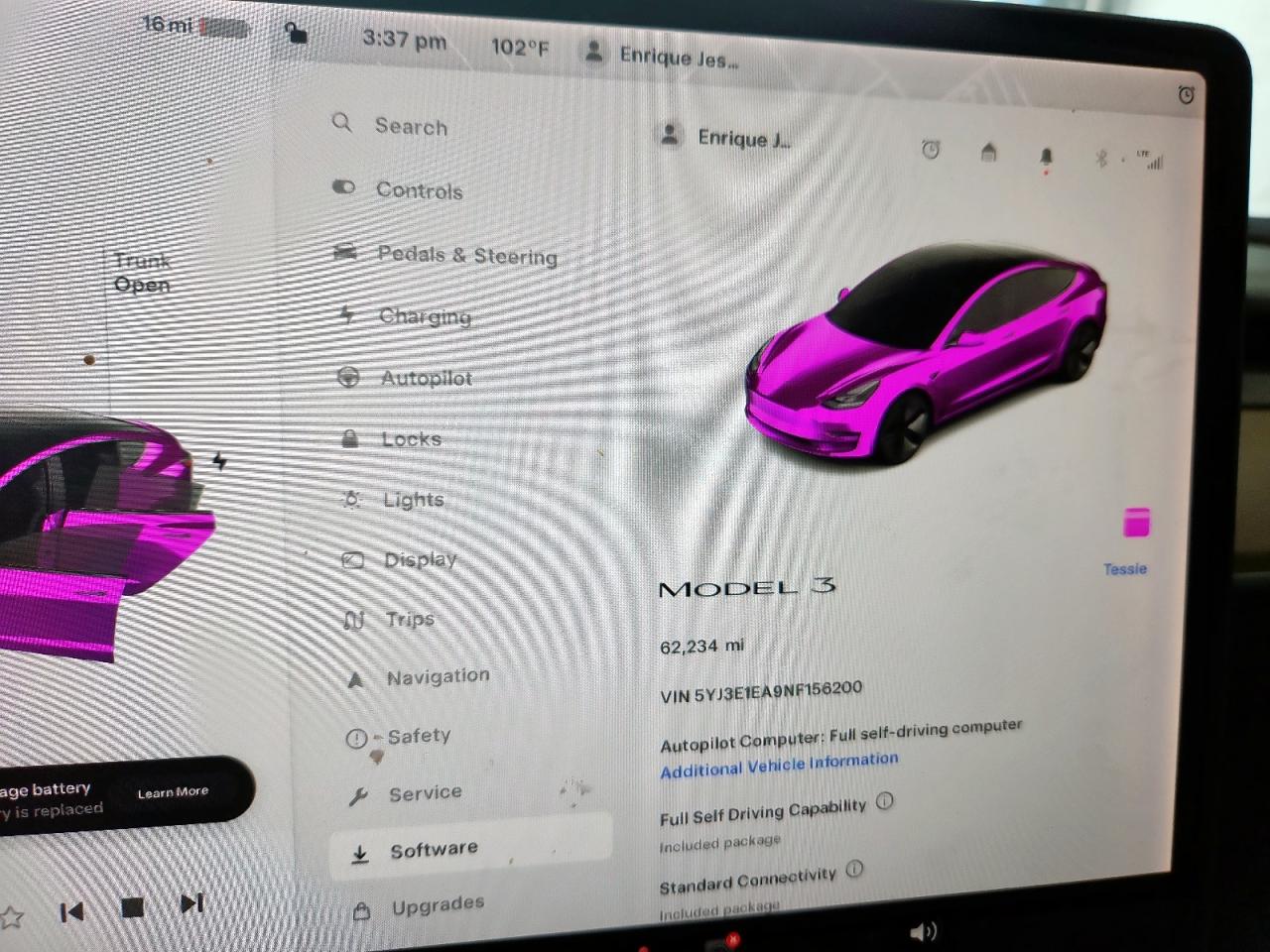 2022 Tesla Model 3 VIN: 5YJ3E1EA9NF156200 Lot: 58948825