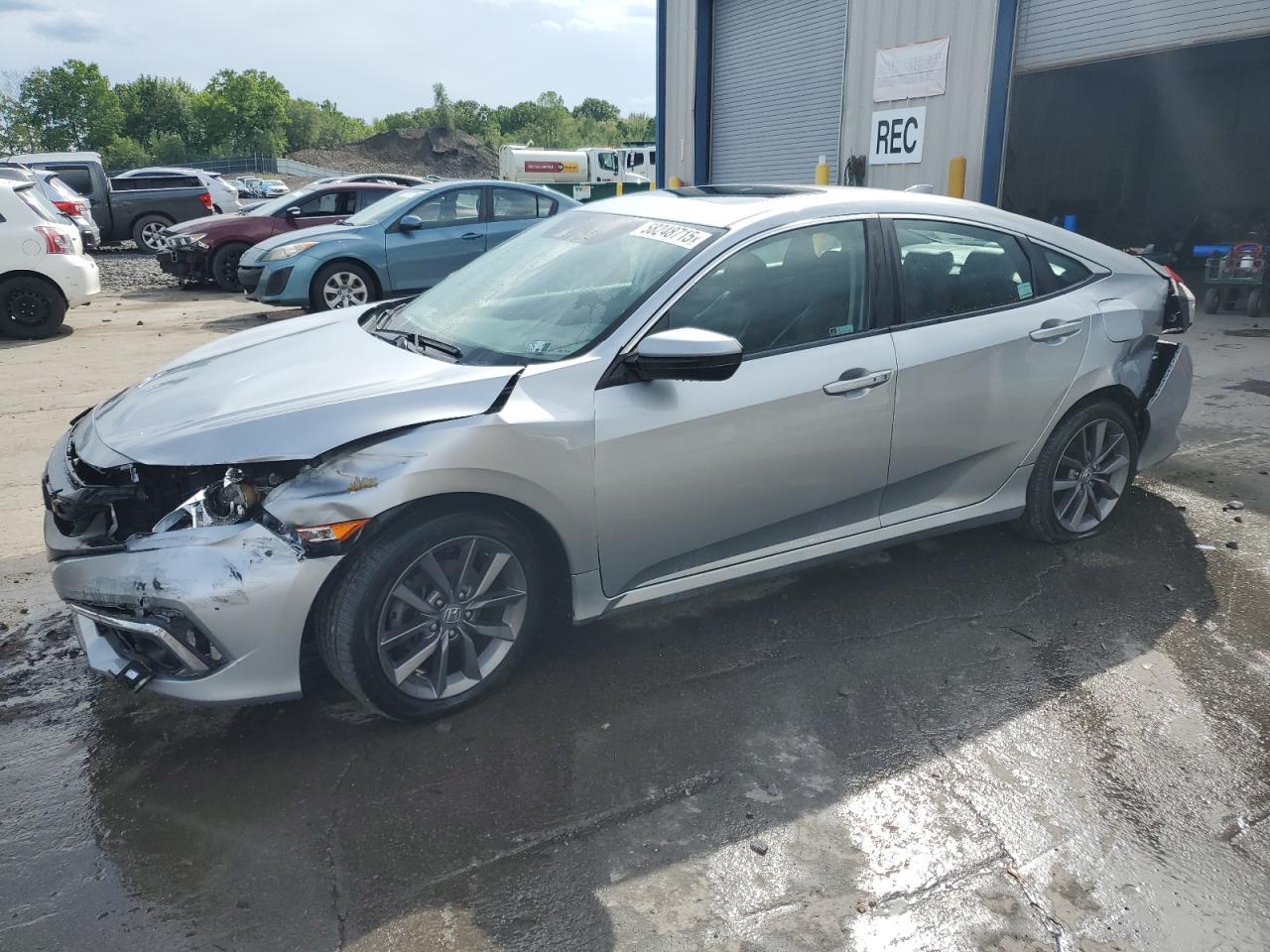 2020 Honda Civic Exl იყიდება Duryea-ში, PA - Front End