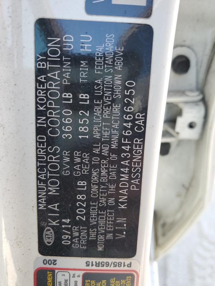 2015 Kia Rio Lx VIN: KNADM4A34F6466250 Lot: 56297805