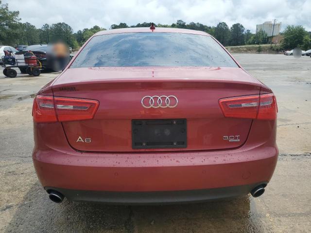 Sedans AUDI A6 2014 Czerwony