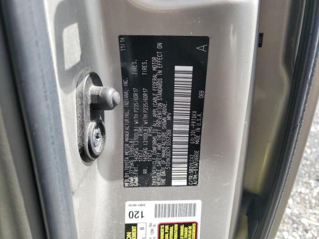2015 TOYOTA SIENNA XLE  
