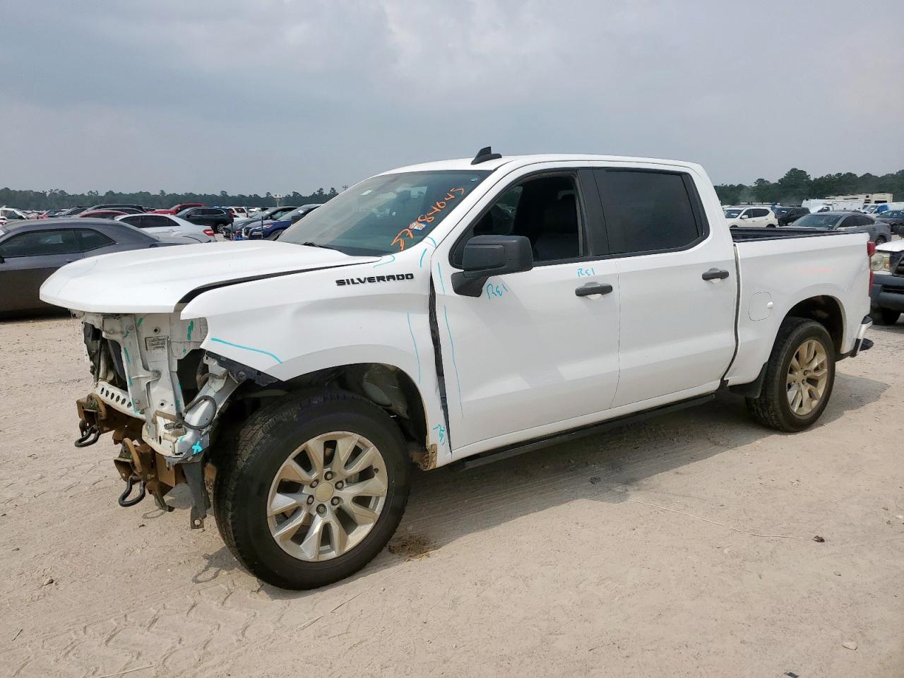 2021 Chevrolet Silverado C1500 Custom продається в Houston, TX - Frame Damage