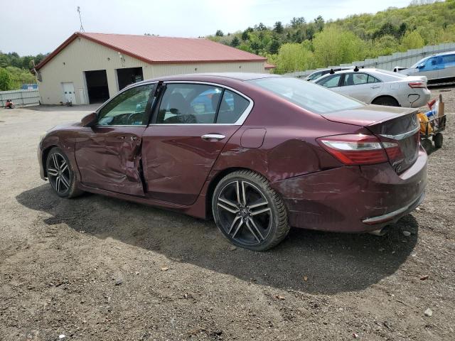  HONDA ACCORD 2016 Бургунді