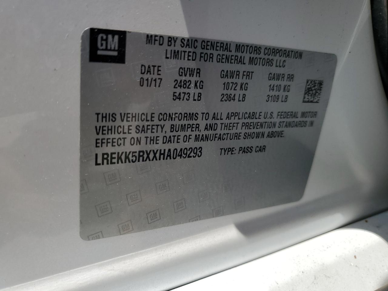 2017 Cadillac Ct6 Premium Luxury VIN: LREKK5RXXHA049293 Lot: 56705825