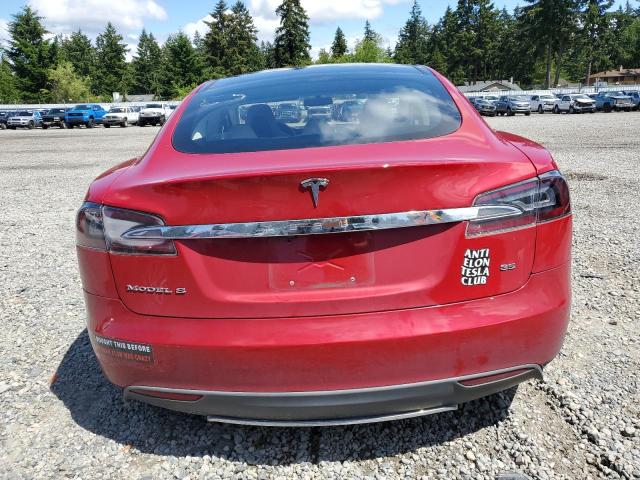 Hatchbacks TESLA MODEL S 2013 Czerwony