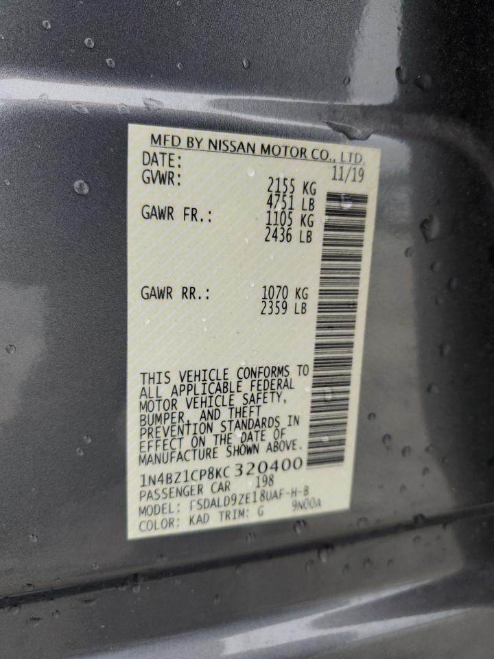 1N4BZ1CP8KC320400 NISSAN LEAF 2019