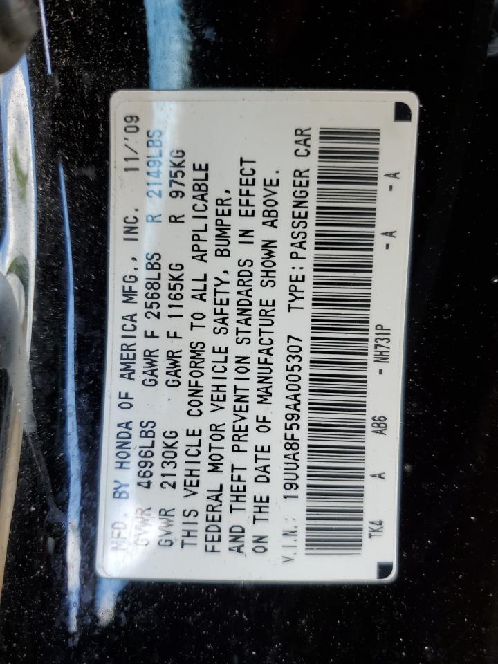 2010 Acura Tl VIN: 19UUA8F59AA005307 Lot: 56764925