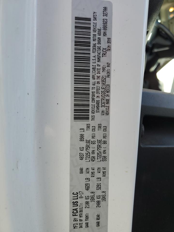 3C6TRVDG5JE103521 2018 Ram Promaster 2500 2500 High