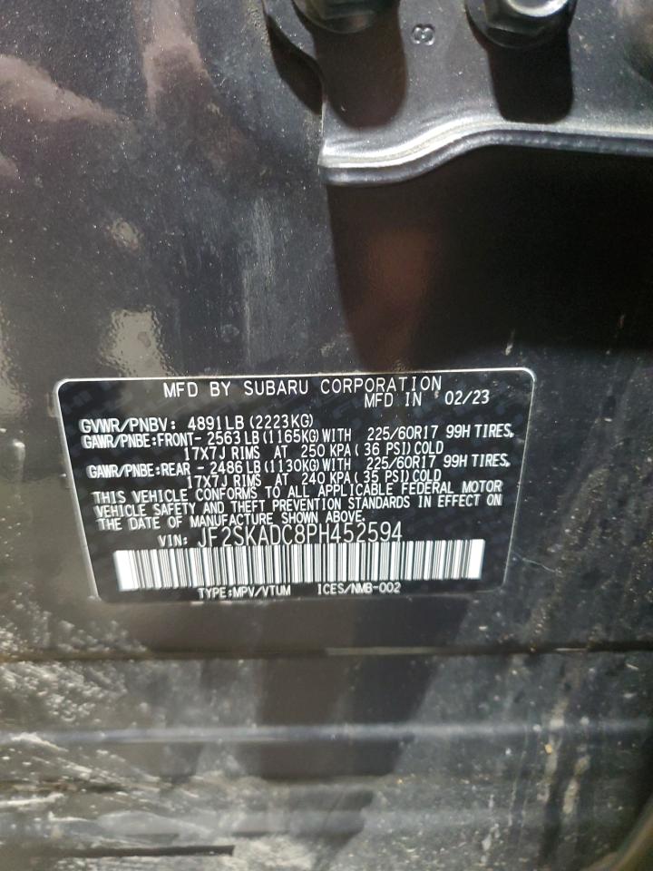 2023 Subaru Forester Premium VIN: JF2SKADC8PH452594 Lot: 56901525