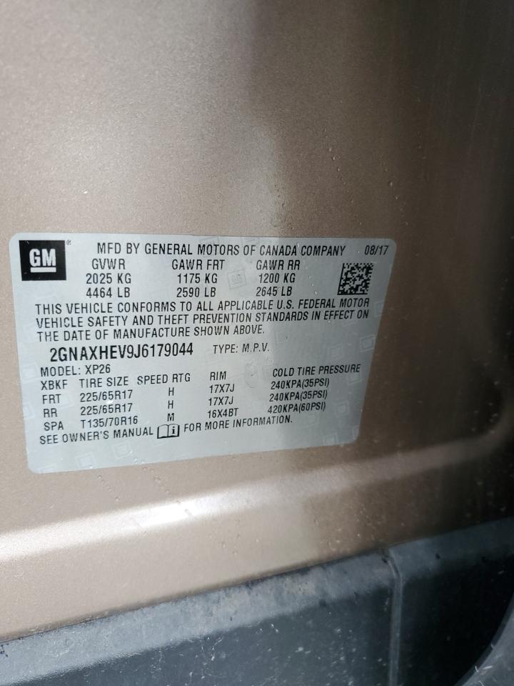 2GNAXHEV9J6179044 CHEVROLET EQUINOX 2018