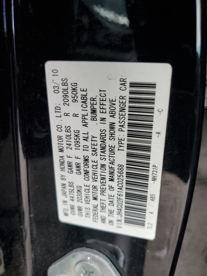 2010 Acura Tsx VIN: JH4CU2F61AC025688 Lot: 56725365