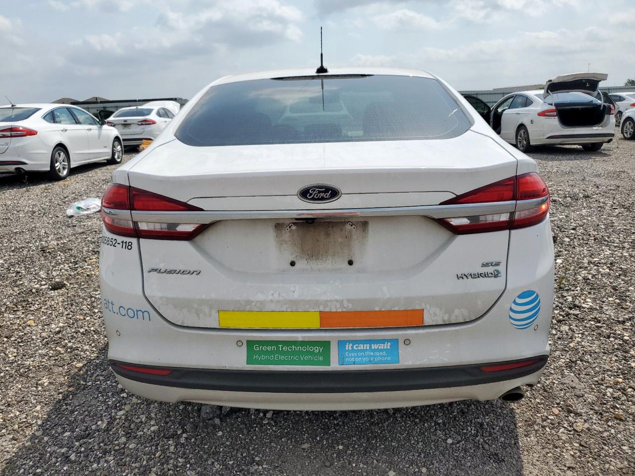 2018 Ford Fusion Se Hybrid VIN: 3FA6P0LU0JR163548 Lot: 54035115