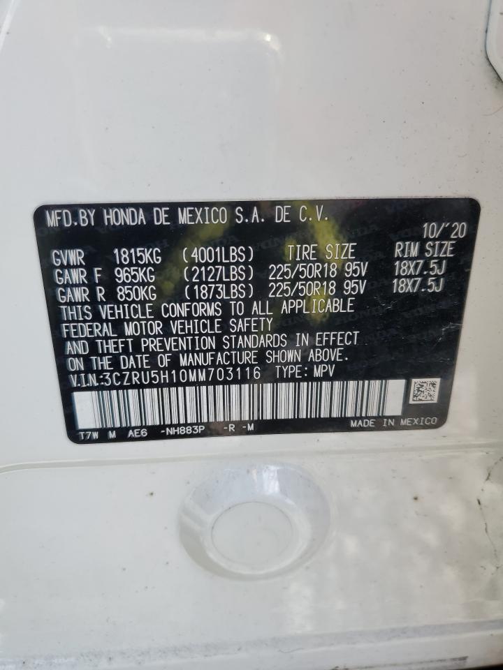 2021 Honda Hr-V Sport VIN: 3CZRU5H10MM703116 Lot: 56743835