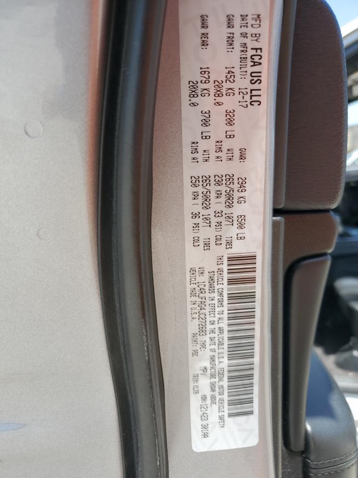 2018 Jeep Grand Cherokee Laredo VIN: 1C4RJFAG4JC272683 Lot: 56823455