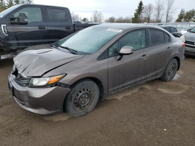 2012 HONDA CIVIC LX   for sale at Copart ON - TORONTO