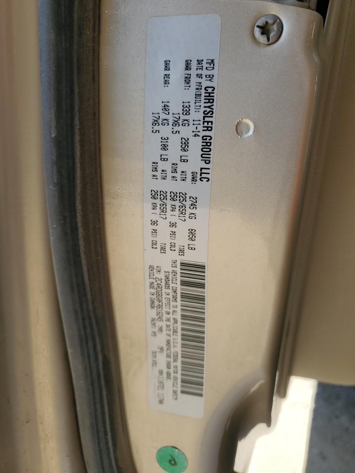 2015 Dodge Grand Caravan Se VIN: 2C4RDGBG0FR616245 Lot: 55511175
