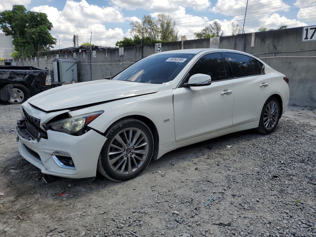 2020 Infiniti Q50 Pure zu verkaufen in Opa Locka, FL - Front End