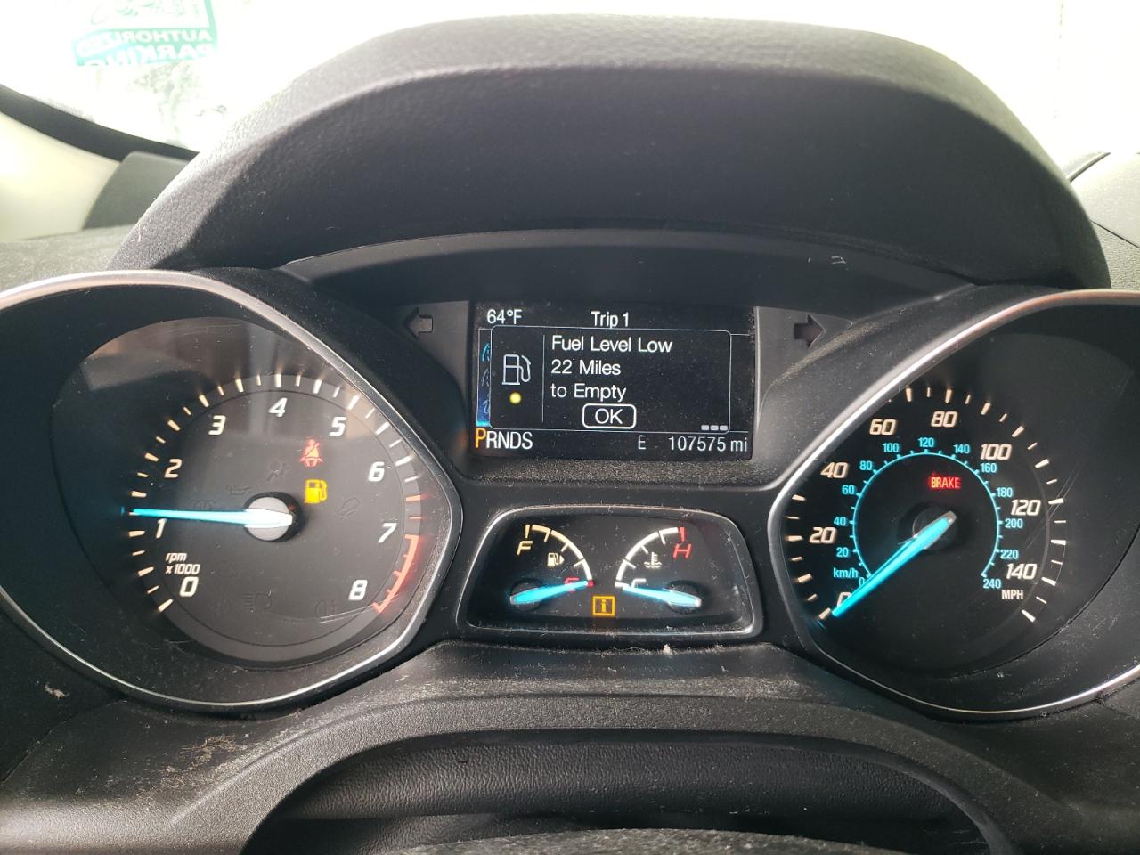 1FMCU0GX2GUB47438 FORD ESCAPE 2016