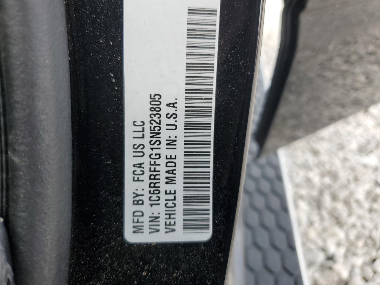2025 Ram 1500 Big Horn/Lone Star VIN: 1C6RRFFG1SN523805 Lot: 57298595
