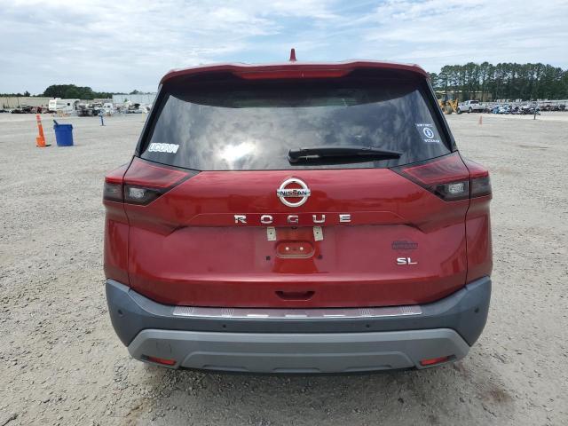  NISSAN ROGUE 2021 Красный