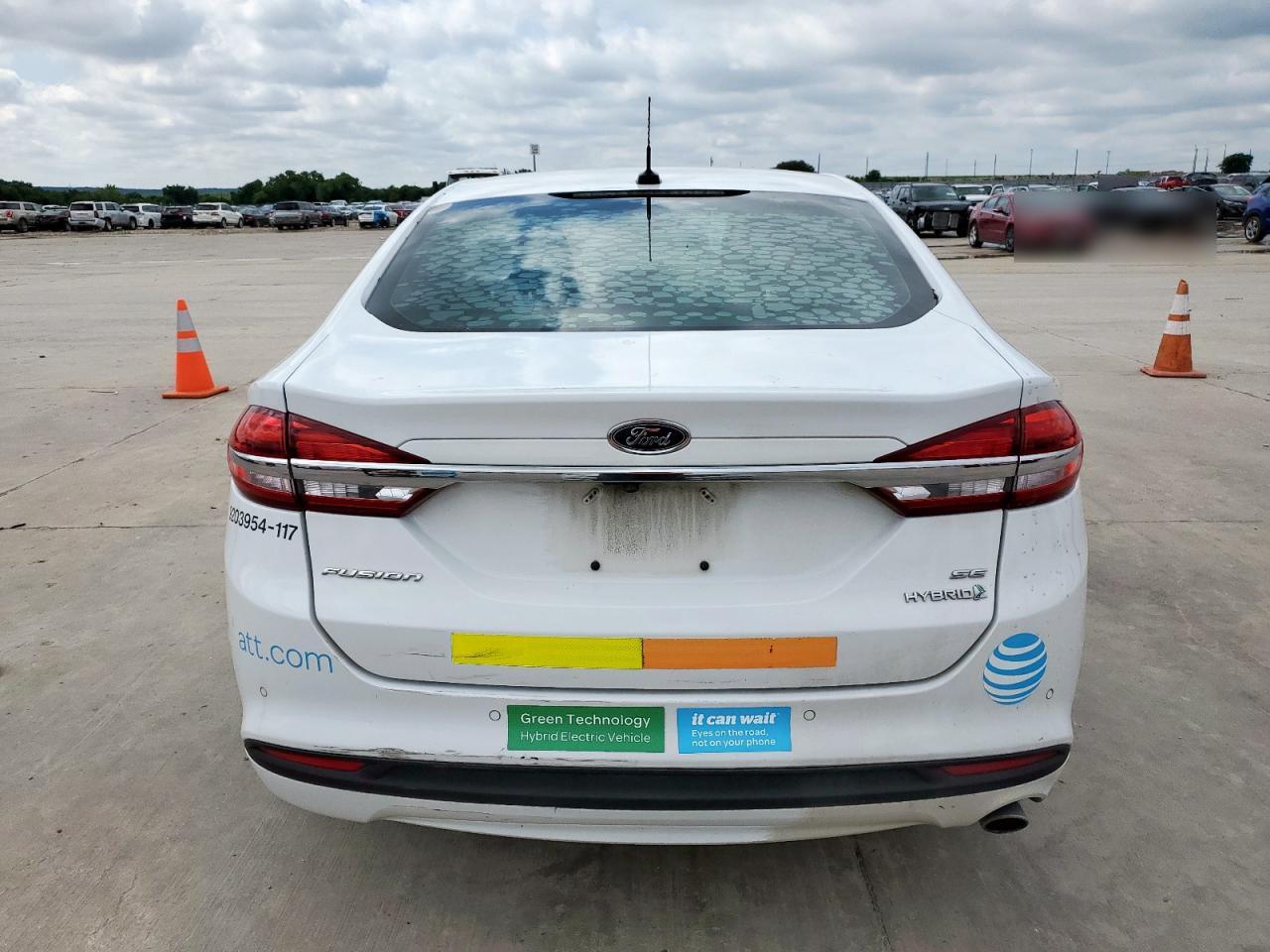 2017 Ford Fusion Se Hybrid VIN: 3FA6P0LU1HR409016 Lot: 54040705