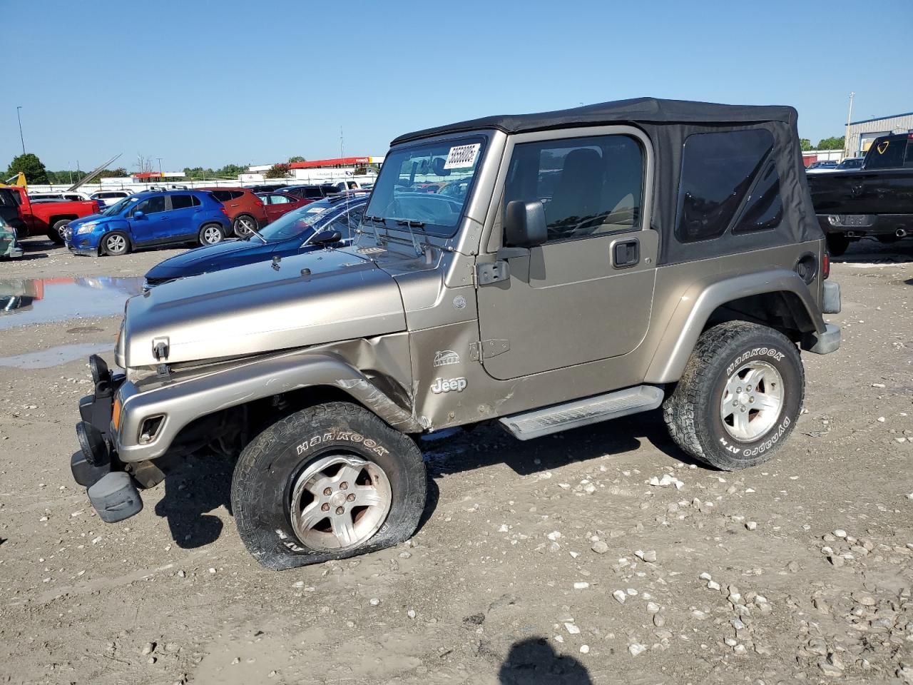 2004 Jeep Wrangler / Tj Sahara იყიდება Cahokia Heights-ში, IL - Front End