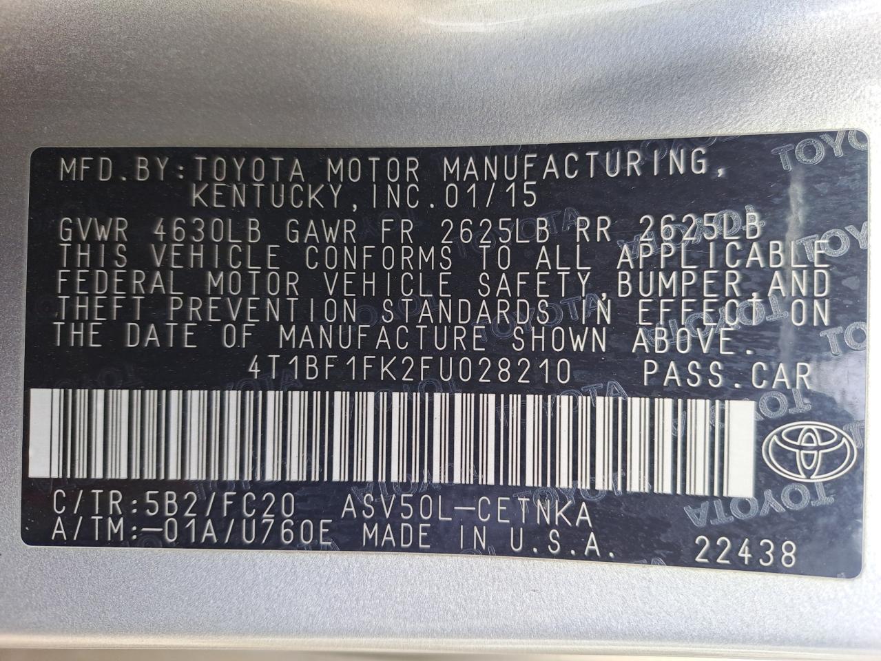 4T1BF1FK2FU028210 - 2010 Toyota camry - #56793585
