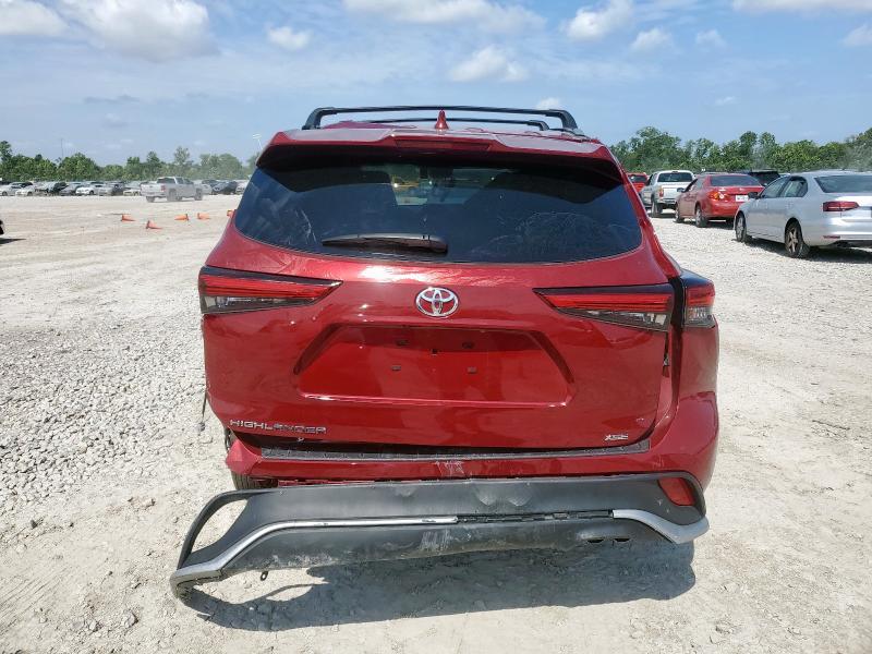  TOYOTA HIGHLANDER 2023 Czerwony