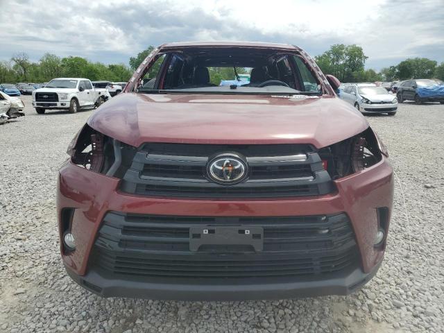  TOYOTA HIGHLANDER 2017 Czerwony