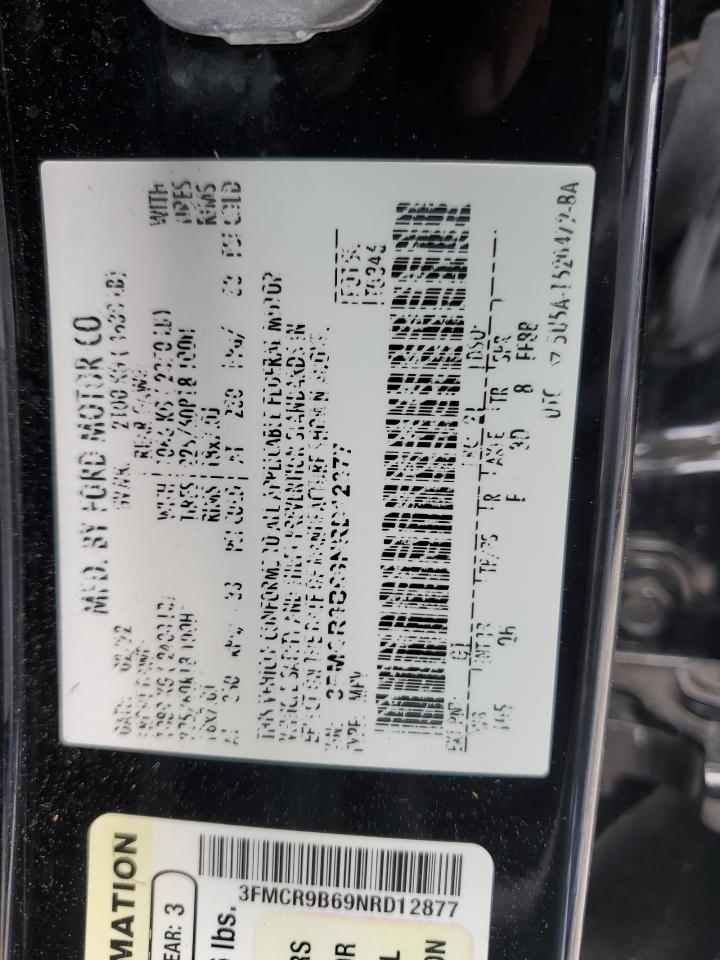 2022 Ford Bronco Sport Big Bend VIN: 3FMCR9B69NRD12877 Lot: 56585225