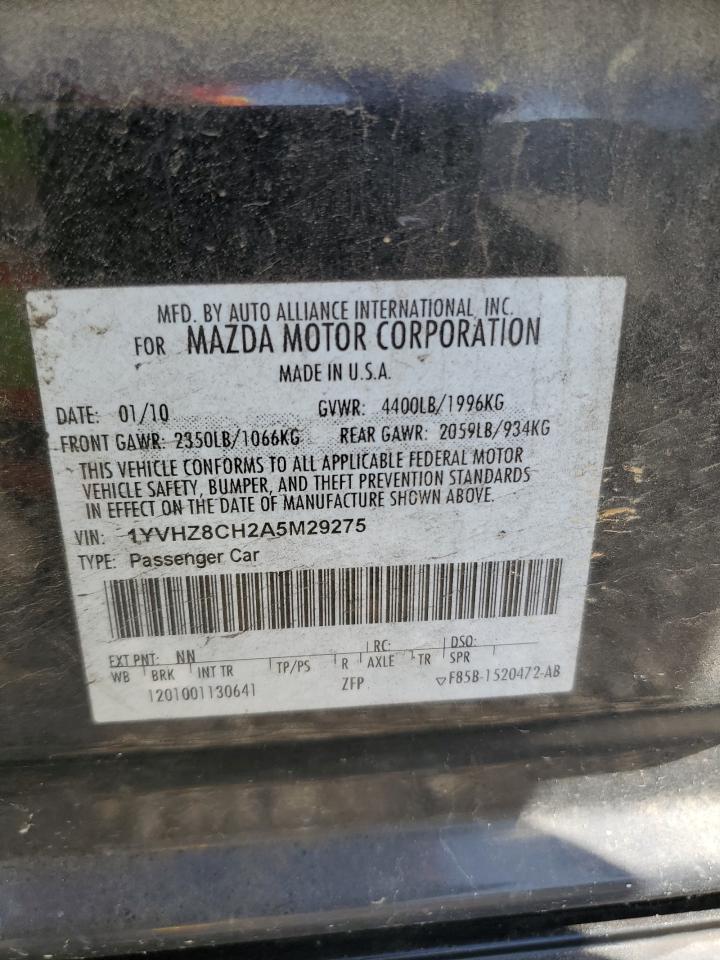 2010 Mazda 6 I VIN: 1YVHZ8CH2A5M29275 Lot: 57303005