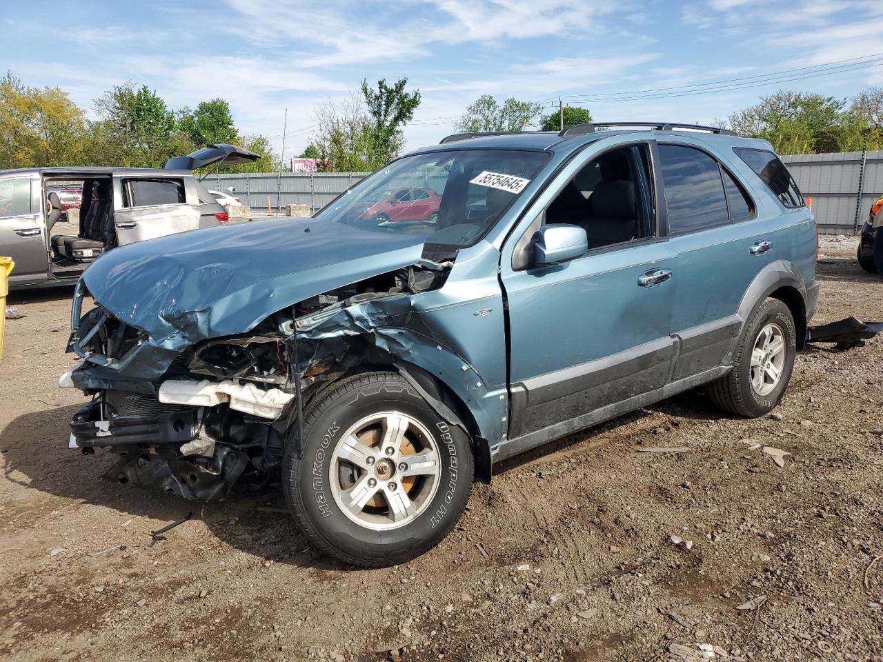 2003 Kia Sorento Ex de vânzare în Chicago Heights, IL - Side