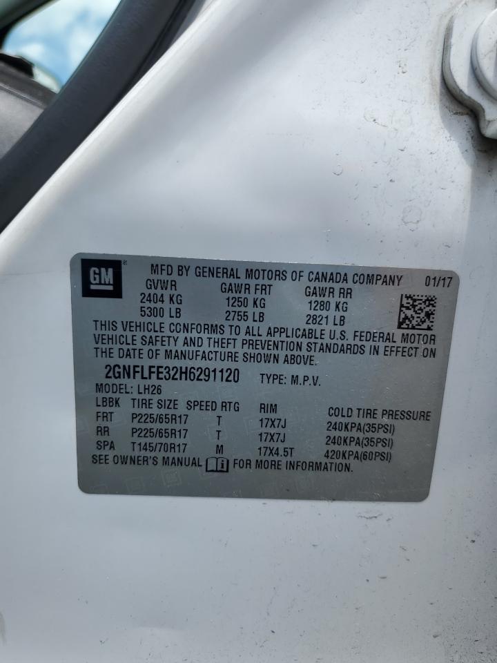 2GNFLFE32H6291120 CHEVROLET EQUINOX 2017