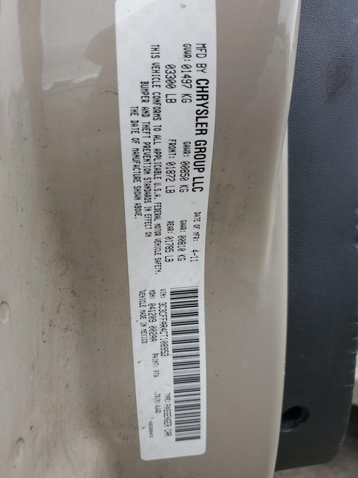 2012 Fiat 500 Pop VIN: 3C3CFFAR4CT108953 Lot: 57568005