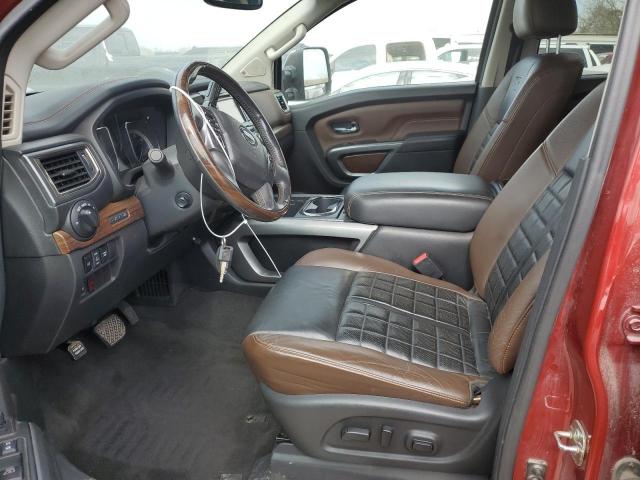 Pickups NISSAN TITAN 2016 Burgundy